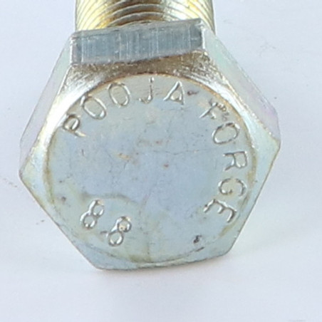 1 x Metallschrauben Sechskantkopf M16X40 Klasse 8.8 Verzinkt