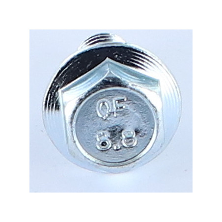 1 x Metallschrauben Sechskantkopf M10x16 Kreuzschlitz mit gezahntem Flansch Klasse 8.8 Verzinkt