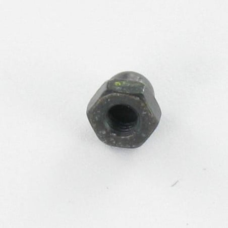 1 x Hutmutter M6 Stahl schwarz verzinkt