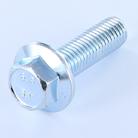 1 x Metallschrauben Sechskantkopf M12x40 Kreuzschlitz mit gezahntem Flansch Verzinkt