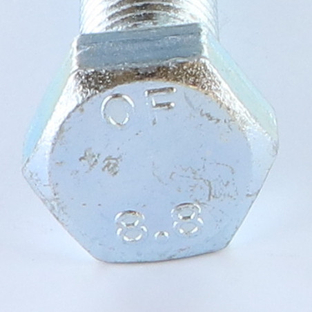 1 x Metallschrauben Sechskantkopf M14X80 Klasse 8.8 Verzinkt