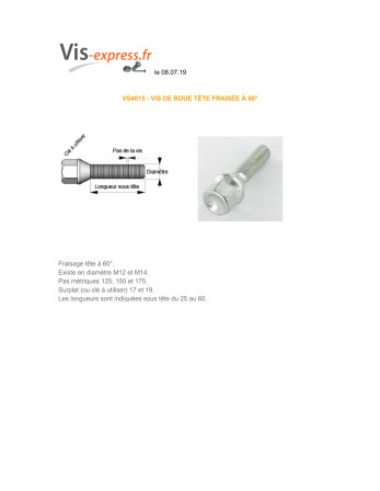 1 x Schraube RAD M12x30 gewinde 150 S/PL17...