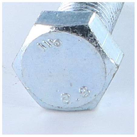 1 x Schrauben mit teilgewinde Sechskantkopf M12x45 Klasse 8.8 Verzinkt