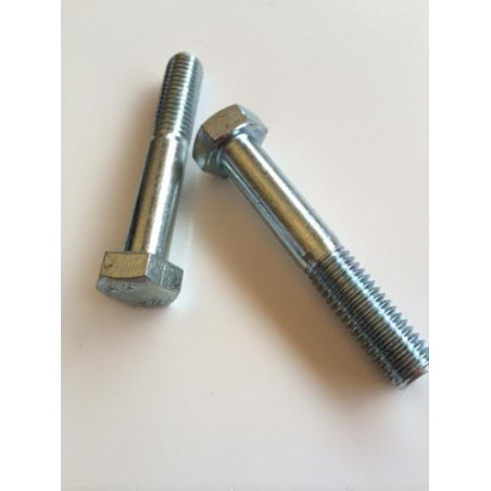 1 x Schrauben mit teilgewinde Sechskantkopf 3/8X 4" UNC oder Britisches BSW Whitworth-Gewinde Grad 5 Verzinkt