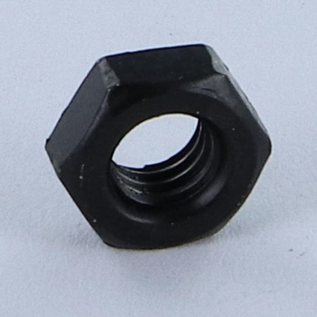 1 x Sechskant-Blechmutter Stahl schwarz verzinkt M6 Materialdicke 1,5