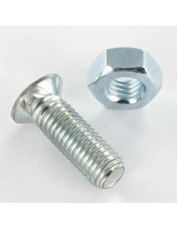 1 x Pflugschraube Senkkopfschraube M10x30 2...