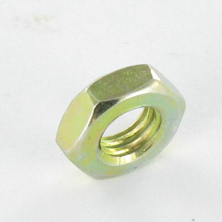 1 x Sechskant-Flachmutter/Kontermutter M10 Dichromat