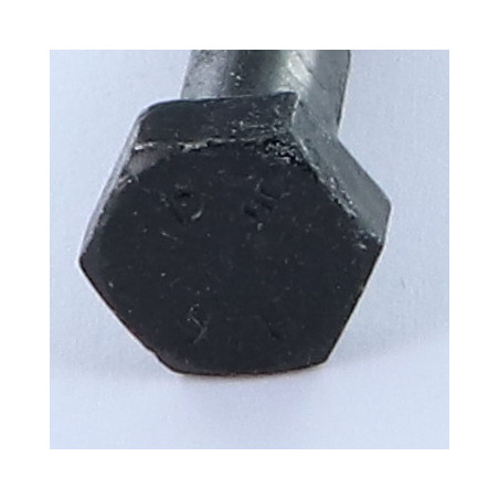 1 x Schrauben mit teilgewinde Sechskantkopf M8X35 Mit Gewinde 15 Klasse 8.8 Stahl schwarz verzinkt