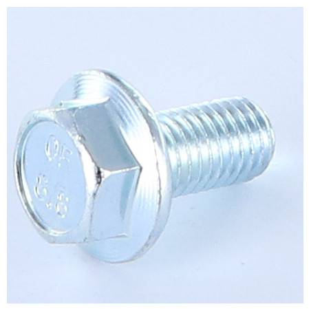 1 x Metallschrauben Sechskantkopf M12x35 Kreuzschlitz mit gezahntem Flansch Klasse 8.8 Verzinkt