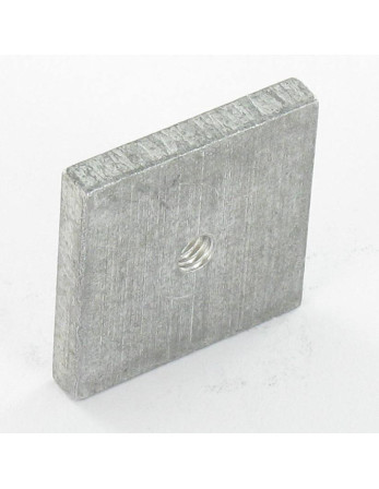 1 x Vierkantmutter M4 24x24x4 Aluminium
