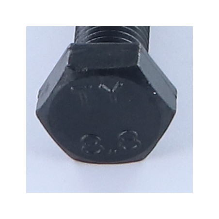 1 x Metallschrauben Sechskantkopf M10X80 Gesamtgewinde Klasse 8.8 Feingewinde gewinde 100 Rohstahl