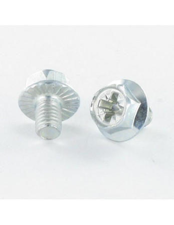 1 x Metallschrauben Sechskantkopf Pozi M6x10...