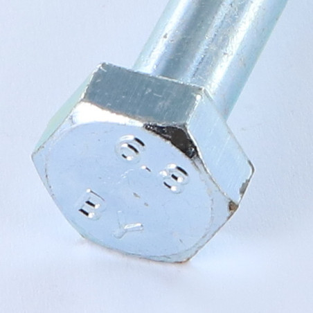 1 x Schrauben mit teilgewinde Sechskantkopf M10X70 Mit Gewinde 12 Klasse 6.8 Verzinkt S/PL17