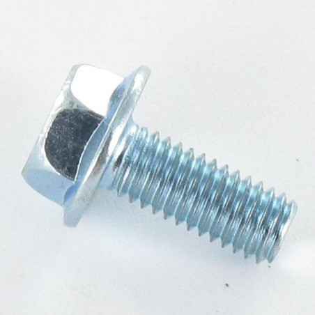 1 x Metallschrauben Sechskantkopf M6x12 Glatte Flansche Verzinkt