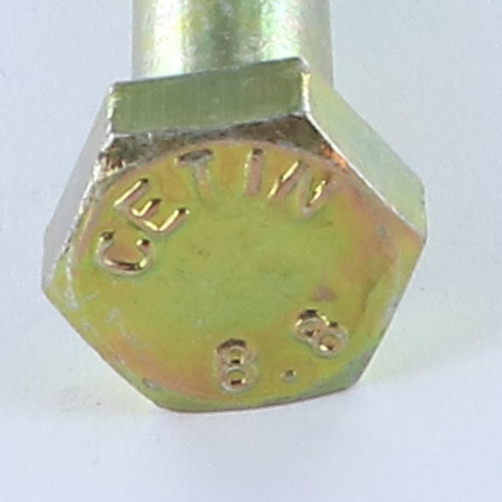 1 x Schrauben mit teilgewinde Sechskantkopf M10x100 Klasse 8.8 Dichromat