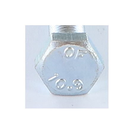 1 x Metallschrauben Sechskantkopf M8x20 Klasse 10.9 Verzinkt