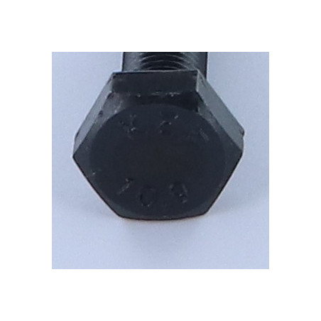 1 x Metallschrauben Sechskantkopf M12x50 Klasse 10.9 Gesamtgewinde Feingewinde gewinde 125 Rohstahl