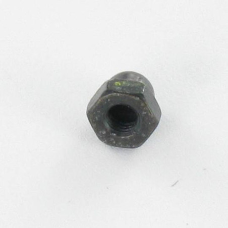 1 x Hutmutter M10 Stahl schwarz verzinkt