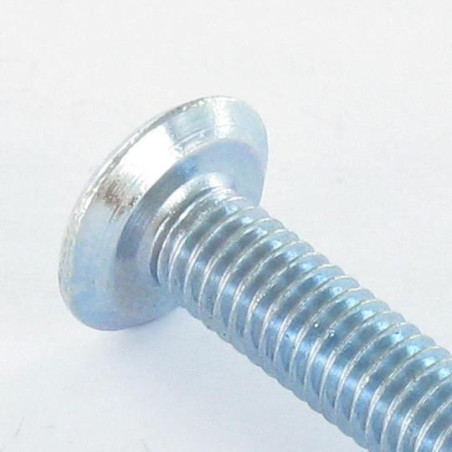 1 x Flachkopfschrauben Pozi M6x20 Spitze Kegelstumpfförmig Verzinkt