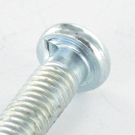 1 x Metallschrauben Zylindrischer Flachkopf Nicht gespalten M6X28 1 nase Verzinkt