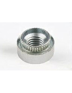Einniet-Mutter Zylindrisch M4 Materialdicke 3 mm Verzinkt