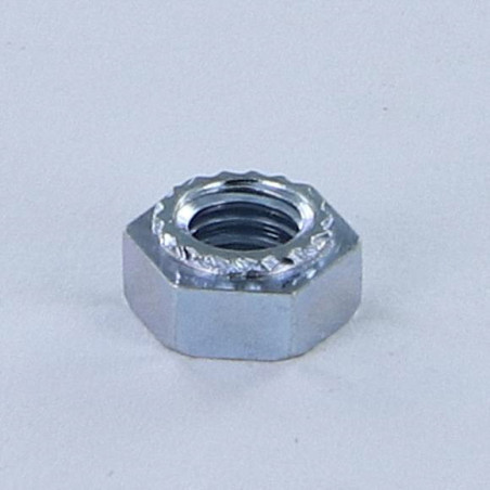 1 x Sechskant-Blechmutter Verzinkt M4 Materialdicke 2