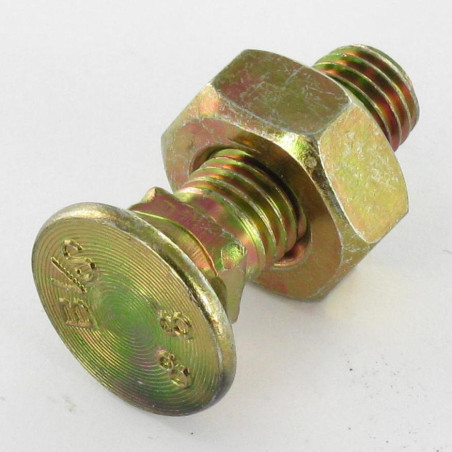 1 x Pflugschraube Vierkant Senkkopf M10x50 Klasse 8.8 Dichromat