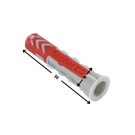 1 x Dübel Nylon DUOPOWER Fischer 6x30 Ohne Schraube