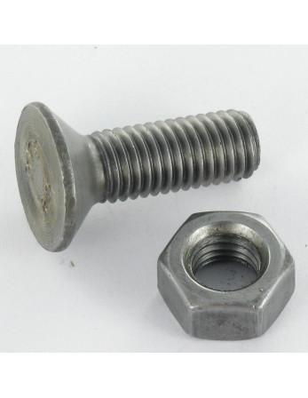 1 x Pflugschraube Senkkopfschraube M12x35 1...