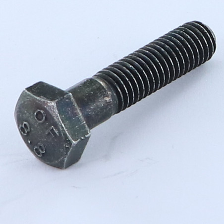 1 x Schrauben mit teilgewinde Sechskantkopf M8X40 Klasse 8.8 Stahl schwarz verzinkt