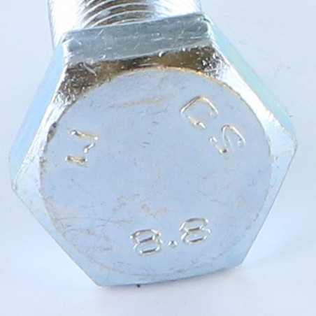1 x Metallschrauben Sechskantkopf M20X45 Klasse 8.8 Verzinkt