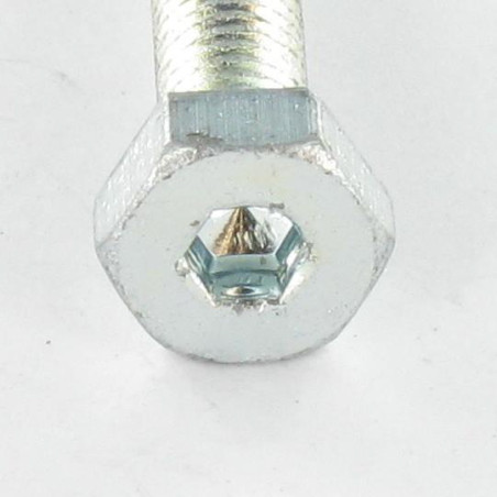 1 x Metallschrauben Sechskantkopf + Schraubenschlüssel 4 M6x35 Verzinkt