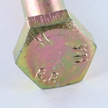 1 x Schrauben mit teilgewinde Sechskantkopf M10x60 Klasse 8.8 Dichromat