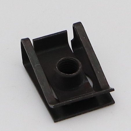 1 x Klemmmutter M5 NUT8415 Klemmdicke 0,5 für 4 Stahl schwarz verzinkt