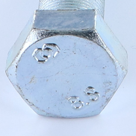 1 x Metallschrauben Sechskantkopf M16X60 Gesamtgewinde Klasse 8.8 Feingewinde gewinde 150 Verzinkt