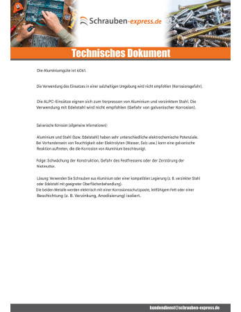 1 x Blindnietmuttern M4x10 ALPC 30 Aluminium...