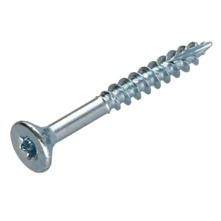1 x Spanplattenschraube TEKOR Senkkopfschraube Gezahnt 5X50 Mit Gewinde 36 T25 Verzinkt cut Bohrspitze mit Typ 17