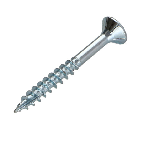 1 x Spanplattenschraube TEKOR Senkkopfschraube Gezahnt 4X40 Mit Gewinde 24 T20 Verzinkt cut Bohrspitze mit Typ 17