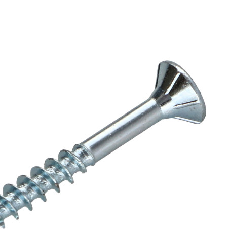 1 x Spanplattenschraube TEKOR Senkkopfschraube Gezahnt 4X40 Mit Gewinde 24 T20 Verzinkt cut Bohrspitze mit Typ 17