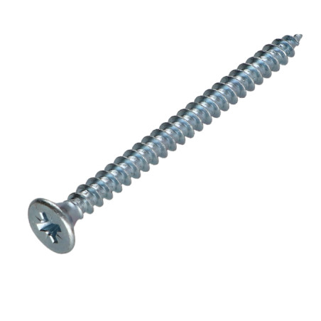 1 x Spanplattenschrauben Senkkopfschraube Pozi N°2 5X55 Gesamtgewinde Verzinkt
