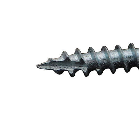 1 x Spanplattenschraube TEKOR Senkkopfschraube Gezahnt 5X40 T25 cut Bohrspitze mit Typ 17 Spitze SAND RAL9016