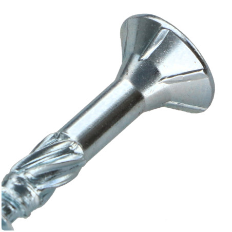 1 x Rahmenschraube tekor Senkkopfschraube Gezahnt T25 4,5 x 50 Mit Gewinde 30 cut Bohrspitze mit Typ 17 Spitze Verzinkt