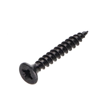 1 x Spanplattenschrauben Senkkopfschraube Pozi N°1 3x25 Gesamtgewinde Stahl schwarz verzinkt Mikroschrauben