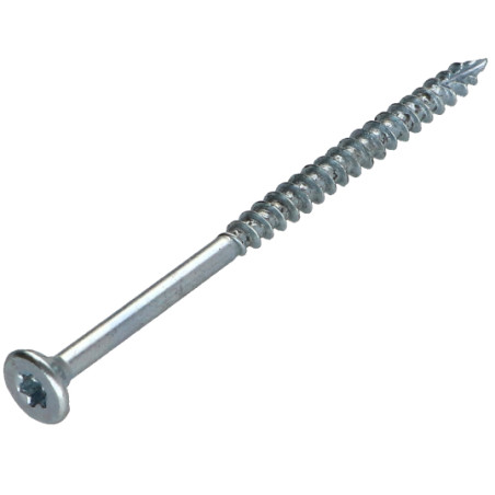 1 x Spanplattenschraube TEKOR Senkkopfschraube Gezahnt 6X70 Mit Gewinde 42 T30 Verzinkt cut Bohrspitze mit Typ 17
