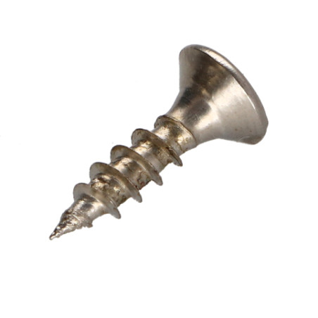 1 x Spanplattenschrauben Senkkopfschraube Pozi N°2 4X16 Gesamtgewinde Chromstahl