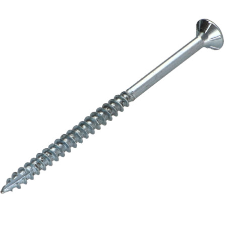 1 x Spanplattenschraube TEKOR Senkkopfschraube Gezahnt 6X70 Mit Gewinde 42 T30 Verzinkt cut Bohrspitze mit Typ 17