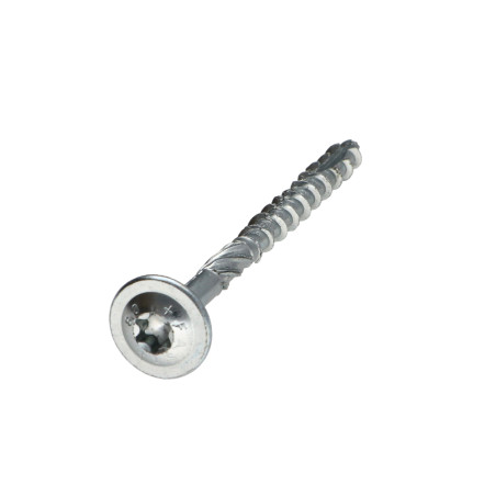 1 x Spanplattenschrauben TEKOR Tellerkopfschrauben T30 cut Bohrspitze mit Typ 17 Spitze 6x90 Teilgewinde Verzinkt