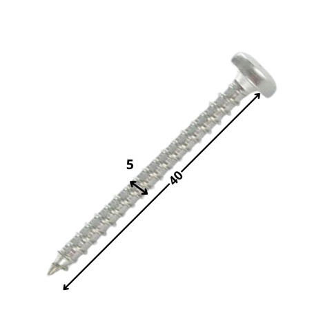 1 x Spanplattenschrauben Rundkopf 5X40 T25 Verzinkt