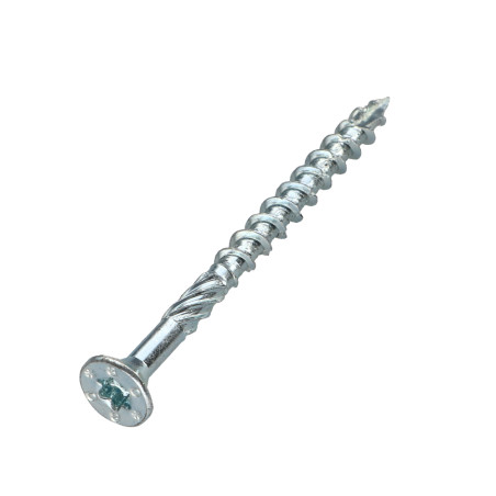 1 x Rahmenschraube tekor Senkkopfschraube Gezahnt T25 5 x 80 Mit Gewinde 48 cut Bohrspitze mit Typ 17 Spitze Verzinkt