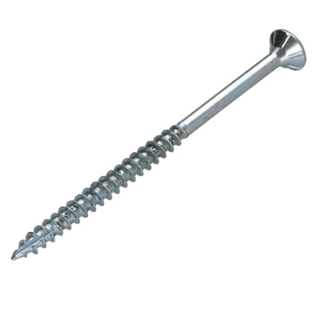 1 x Spanplattenschraube TEKOR Senkkopfschraube Gezahnt 5X60 Mit Gewinde 36 T25 Verzinkt cut Bohrspitze mit Typ 17
